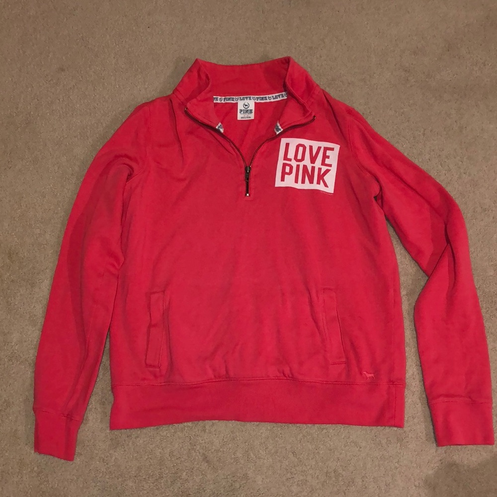 women’s pink quarter zip